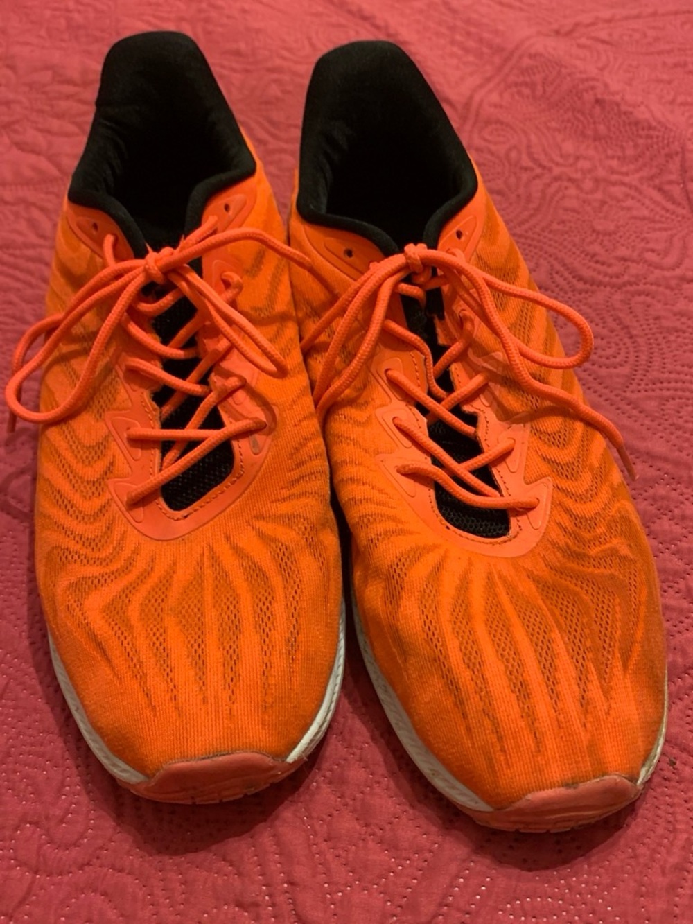 Men's Orange Running Sneakers size 10.5